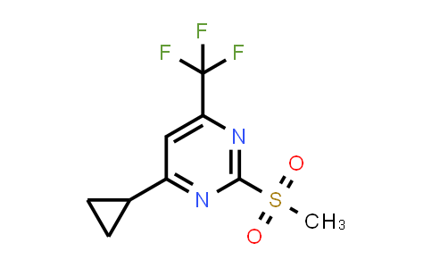 4-Cyclopropyl-2-(methylsulfonyl)-6-(trifluoromethyl)pyrimidine
