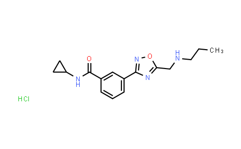 N-Cyclopropyl-3-{5-[(propylamino)methyl]-1,2,4-oxadiazol-3-yl}benzamide hydrochloride