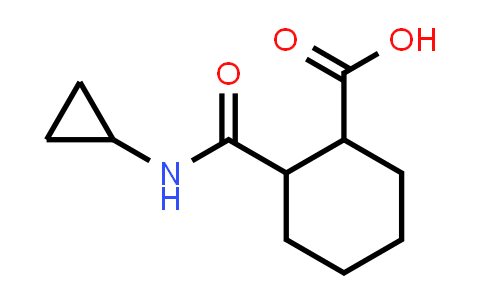 2-(N-cyclopropylcarbamoyl)cyclohexanecarboxylic acid