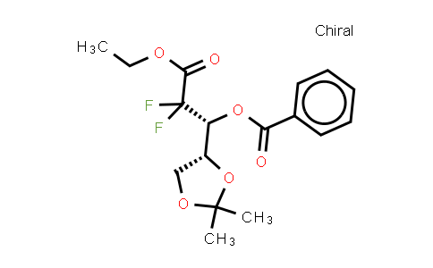 2-Deoxy-2,2-difluoro-4,5-O-(1-methylethylidene)-D-erythropentonic acid ethyl ester 3-benzoate