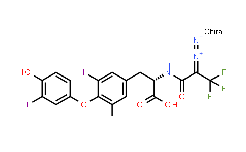 N-(2-Diazo-3,3,3-Trifluoro-1-Oxopropyl)-O-(4-Hydroxy-3-Iodophenyl)-3,5-Diiodo-L-Tyrosine