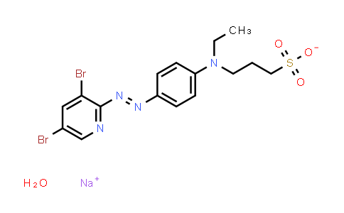 4-(3,5-Dibromo-2-pyridylazo)-N-ethyl-N-(3-sulfo-propyl)aniline sodium salt monohydrate