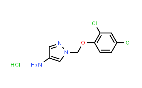 1-[(2,4-Dichlorophenoxy)methyl]-1H-pyrazol-4-amine hydrochloride (1:1)