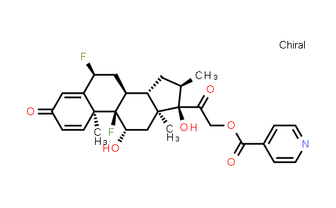 (6alpha,11beta,16alpha)-6,9-Difluoro-11,17-dihydroxy-16-methyl-21-[(4-pyridylcarbonyl)oxy]pregna-1,4-diene-3,20-dione