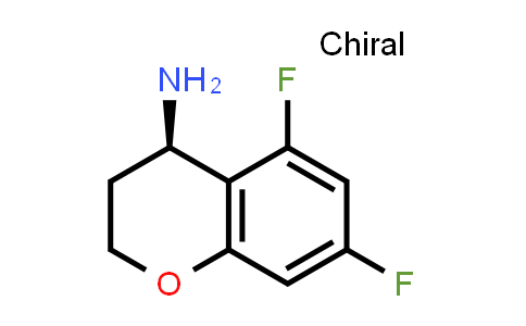 (4R)-5,7-Difluoro-3,4-dihydro-2H-1-benzopyran-4-amine