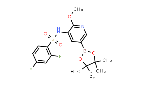 2,4-Difluoro-N-[2-(methyloxy)-5-(4,4,5,5-tetramethyl-1,3,2-dioxaborolan-2-yl)-3-pyridinyl]benzenesulfonamide