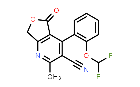 4-[2-(Difluoromethoxy)Phenyl]-2-Methyl-5-Oxo-7H-Furo[3,4-e]Pyridine-3-Carbonitrile