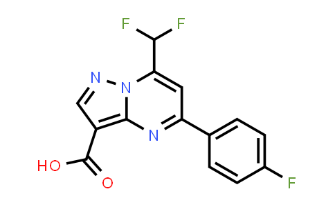 7-(Difluoromethyl)-5-(4-fluorophenyl)pyrazolo[1,5-a]pyrimidine-3-carboxylic acid