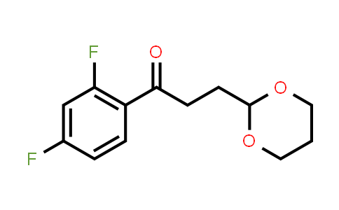1-(2,4-Difluorophenyl)-3-(1,3-dioxan-2-yl)-1-propanone