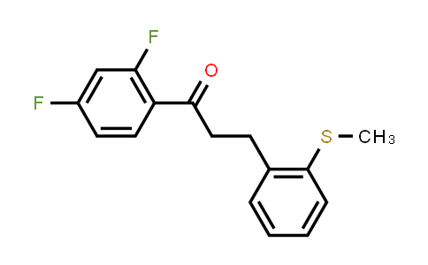 1-(2,4-Difluorophenyl)-3-[2-(methylsulfanyl)phenyl]-1-propanone