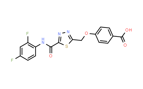 4-[(5-{[(2,4-Difluorophenyl)amino]carbonyl}-1,3,4-thiadiazol-2-yl)methoxy]benzoic acid