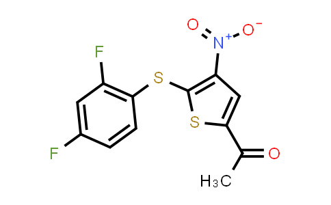 1-[5-[(2,4-Difluorophenyl)thio]-4-nitro-2-thienyl]ethanone