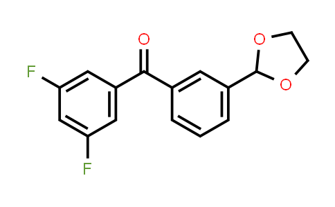 (3,5-Difluorophenyl)[3-(1,3-dioxolan-2-yl)phenyl]methanone