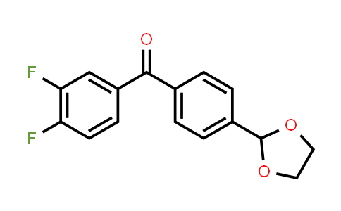 (3,4-Difluorophenyl)[4-(1,3-dioxolan-2-yl)phenyl]methanone