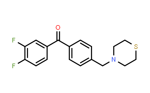(3,4-Difluorophenyl)[4-(4-thiomorpholinylmethyl)phenyl]methanone