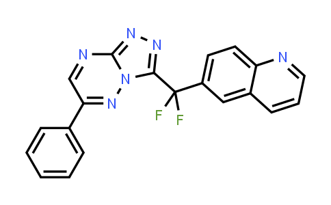 6-[Difluoro(6-phenyl-1,2,4-triazolo[4,3-b][1,2,4]triazin-3-yl)methyl]quinoline