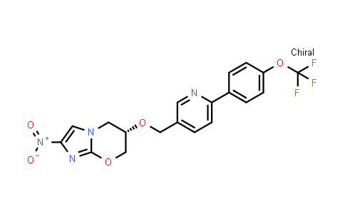 (6S)-6,7-Dihydro-2-nitro-6-[[6-[4-(trifluoromethoxy)phenyl]-3-pyridinyl]methoxy]-5H-imidazo[2,1-b][1,3]oxazine