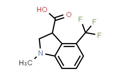 2,3-Dihydro-1-methyl-4-(trifluoromethyl)-1H-indole-3-carboxylic acid
