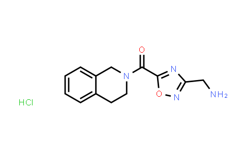 [5-(3,4-Dihydroisoquinolin-2(1H)-ylcarbonyl)-1,2,4-oxadiazol-3-yl]methylamine hydrochloride