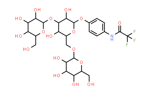 N-[4-[3,5-Dihydroxy-4-[3,4,5-Trihydroxy-6-(Hydroxymethyl)Oxan-2-Yl]Oxy-6-[[3,4,5-Trihydroxy-6-(Hydroxymethyl)Oxan-2-Yl]Oxymethyl]Oxan-2-Yl]Oxyphenyl]-2,2,2-Trifluoroacetamide