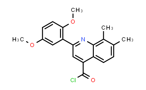 2-(2,5-Dimethoxyphenyl)-7,8-dimethylquinoline-4-carbonyl chloride