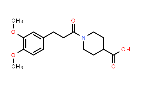 1-[3-(3,4-Dimethoxyphenyl)propanoyl]piperidine-4-carboxylic acid