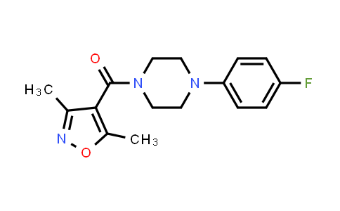(3,5-Dimethyl-1,2-oxazol-4-yl)[4-(4-fluorophenyl)-1-piperazinyl]methanone