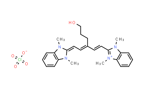 2-[(1e,3e)-5-(1,3-dimethyl-1,3-dihydro-2h-benzimidazol-2-ylidene)-3-(3-hydroxypropyl)-1,3-pentadienyl]-1,3-dimethyl-3h-benzimidazol-1-ium perchlorate