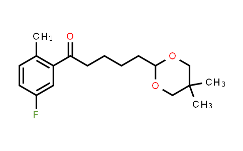 5-(5,5-Dimethyl-1,3-dioxan-2-yl)-1-(5-fluoro-2-methylphenyl)-1-pentanone