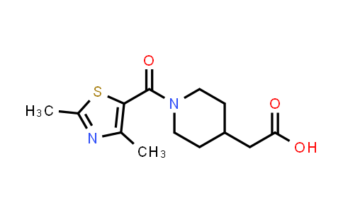 {1-[(2,4-Dimethyl-1,3-thiazol-5-yl)carbonyl]piperidin-4-yl}acetic acid