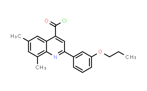 6,8-Dimethyl-2-(3-propoxyphenyl)quinoline-4-carbonyl chloride