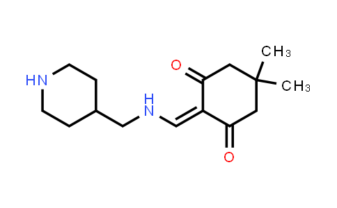 5,5-Dimethyl-2-{[(piperidin-4-ylmethyl)amino]methylene}cyclohexane-1,3-dione