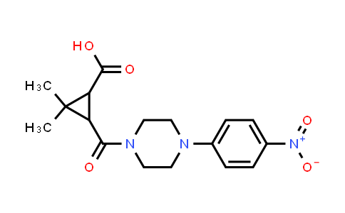 2,2-Dimethyl-3-{[4-(4-nitrophenyl)piperazin-1-yl]carbonyl}cyclopropanecarboxylic acid
