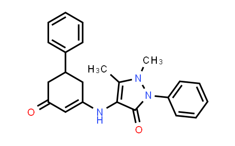 2,3-dimethyl-4-((3-oxo-5-phenylcyclohex-1-enyl)amino)-1-phenyl-3-pyrazolin-5-one
