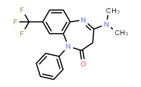 4-Dimethylamino-1-Phenyl-8-(Trifluoromethyl)-3H-1,5-Benzodiazepin-2-One