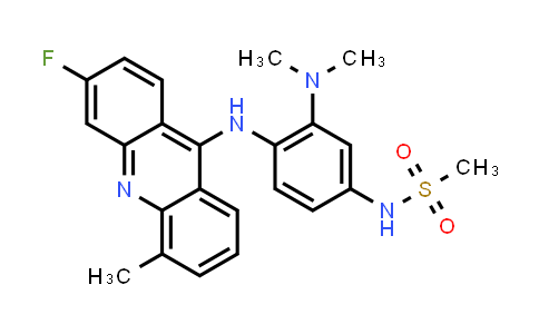 N-{3-(Dimethylamino)-4-[(3-fluoro-5-methyl-9-acridinyl)amino]phenyl}methanesulfonamide