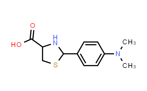 2-(4-(Dimethylamino)phenyl)-1,3-thiazolidine-4-carboxylic acid