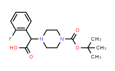 4-[(1,1-Dimethylethoxy)Carbonyl]-alpha-(2-Fluorophenyl)-1-Piperazineaceticacid