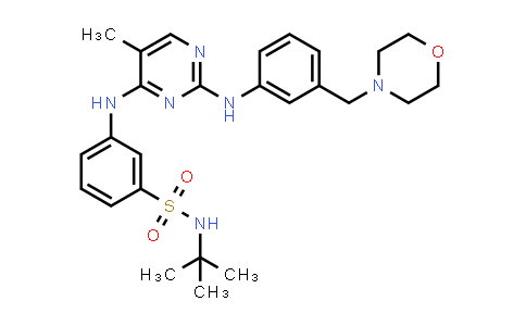 N-(1,1-Dimethylethyl)-3-[[5-methyl-2-[[3-(4-morpholinylmethyl)phenyl]amino]-4-pyrimidinyl]amino]benzenesulfonamide