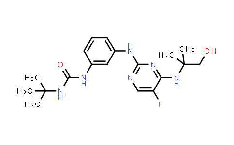 N-(1,1-Dimethylethyl)-N'-[3-[[5-fluoro-4-[(2-hydroxy-1,1-dimethylethyl)amino]-2-pyrimidinyl]amino]phenyl]urea