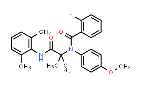 N-{1-[(2,6-Dimethylphenyl)Amino]-2-Methyl-1-Oxo-2-Propanyl}-2-Fluoro-N-(4-Methoxyphenyl)Benzamide