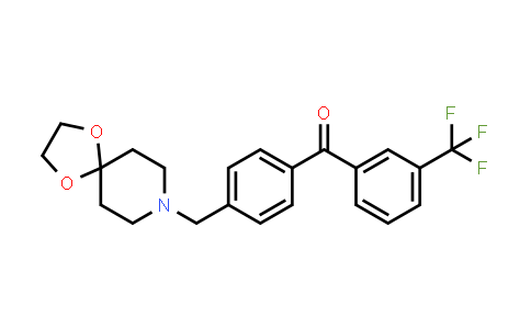 [4-(1,4-Dioxa-8-azaspiro[4.5]dec-8-ylmethyl)phenyl][3-(trifluoromethyl)phenyl]methanone