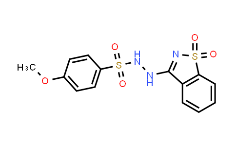 N'-(1,1-Dioxido-1,2-benzisothiazol-3-yl)-4-methoxybenzenesulfonohydrazide