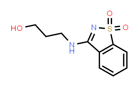3-[(1,1-Dioxido-1,2-benzisothiazol-3-yl)amino]propan-1-ol