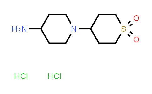 1-(1,1-Dioxidotetrahydro-2H-thiopyran-4-yl)piperidin-4-amine dihydrochloride