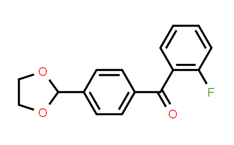 [4-(1,3-Dioxolan-2-yl)phenyl](2-fluorophenyl)methanone