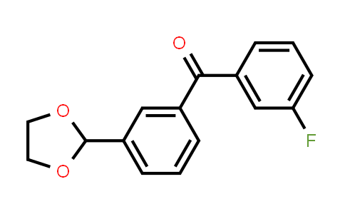[3-(1,3-Dioxolan-2-yl)phenyl](3-fluorophenyl)methanone