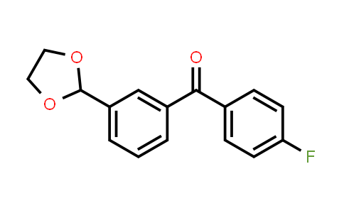 [3-(1,3-Dioxolan-2-yl)phenyl](4-fluorophenyl)methanone