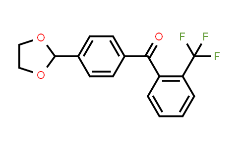 [4-(1,3-Dioxolan-2-yl)phenyl][2-(trifluoromethyl)phenyl]methanone
