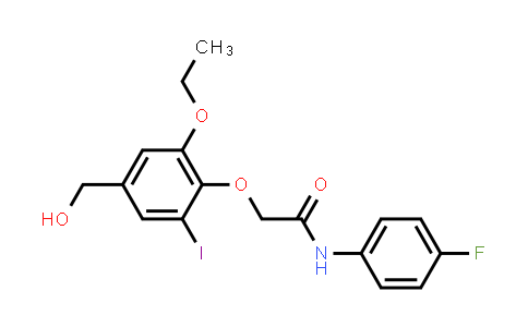 2-[2-Ethoxy-4-(hydroxymethyl)-6-iodophenoxy]-N-(4-fluorophenyl)acetamide